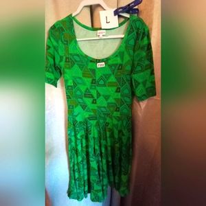 Lularoe Large Nicole Dress  #7333